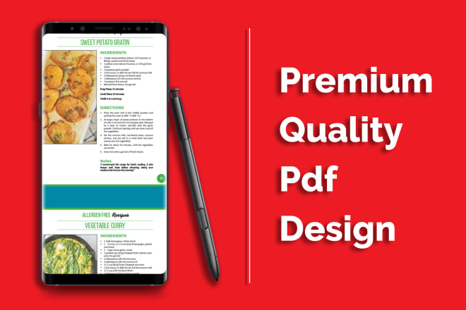 I will create, edit, convert premium quality pdf design, ebook