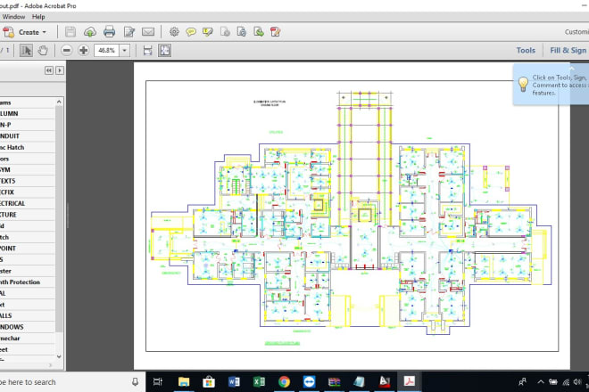 I will create electrical drawings including all desired systems
