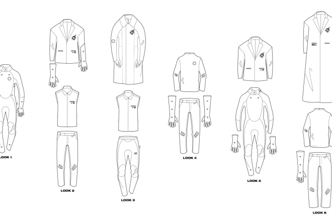 I will create fashion technical drawings, cads
