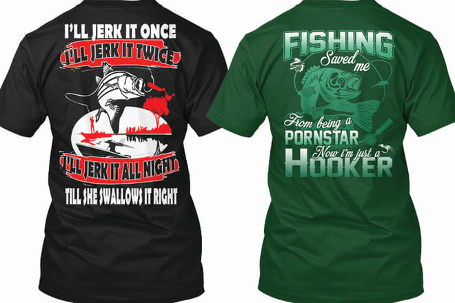 I will create fishing cool t shirts design