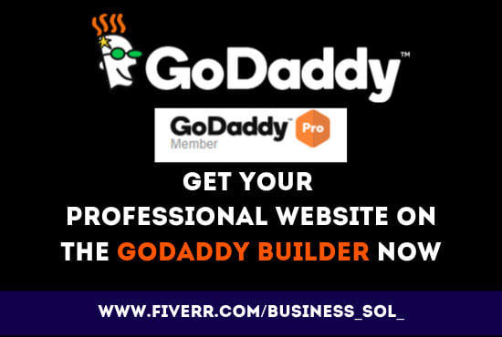 I will create godaddy website or godaddy online store