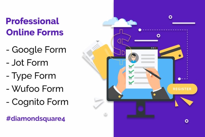 I will create google forms, jotform, attractive typeform and wufoo