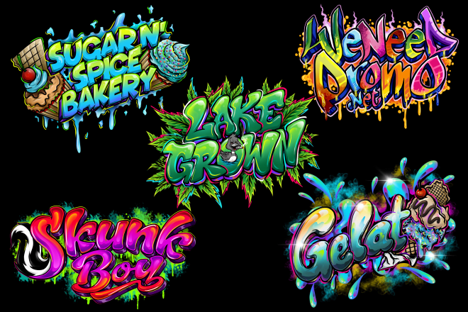 I will create graffiti text for t shirt and stickers with my style