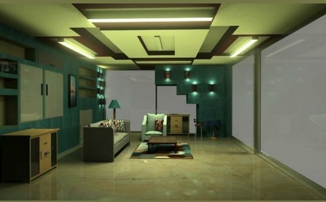 I will create interior design with 3d renderings