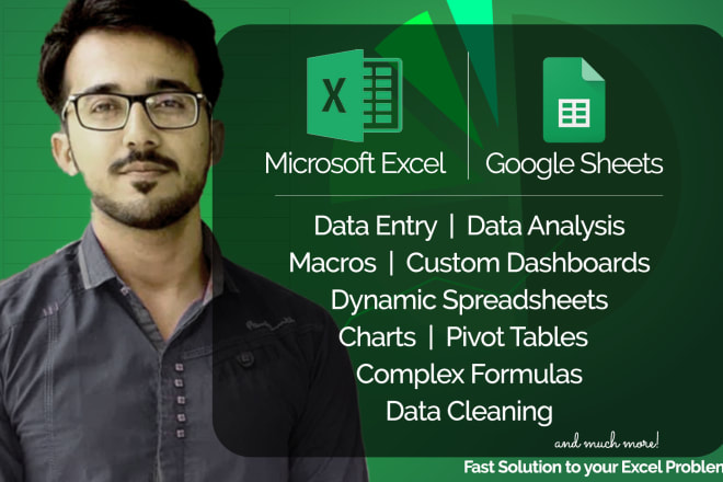 I will create microsoft excel spreadsheet, macro and charts