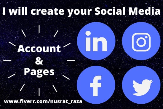 I will create or manage your social media account and business page