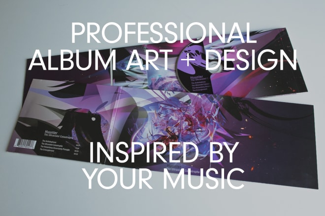 I will create original album artwork and text layout