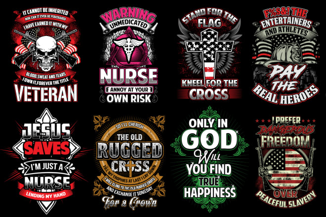 I will create professional t shirt design for your online shop