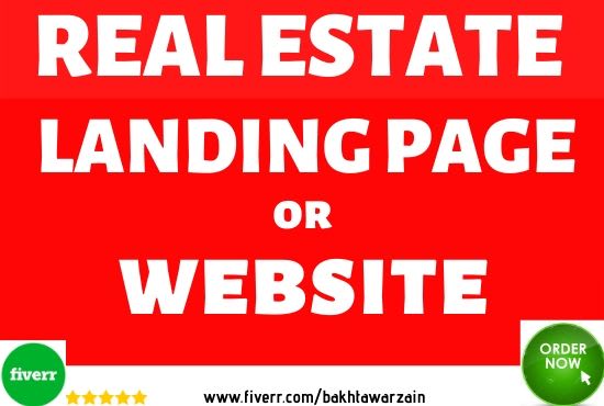 I will create real estate responsive landing page in 5 hours