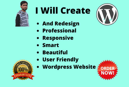 I will create redesign a world class professional website for you