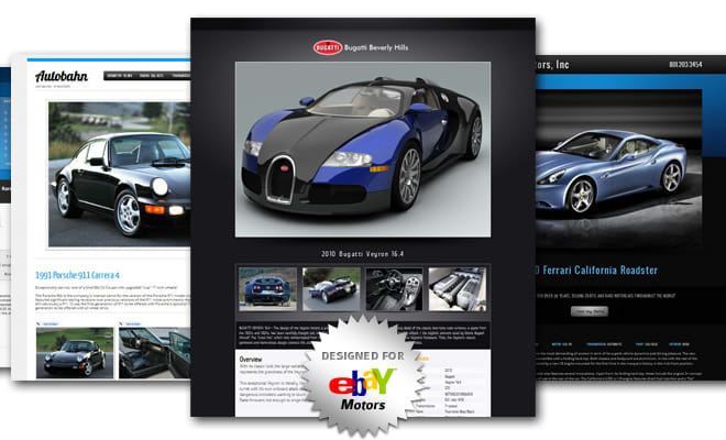 I will create responsive ebay listing and store template design