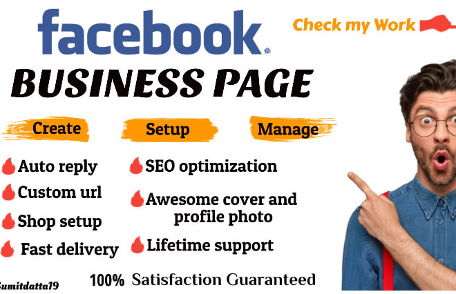 I will create, setup or fix your facebook business page, fan page