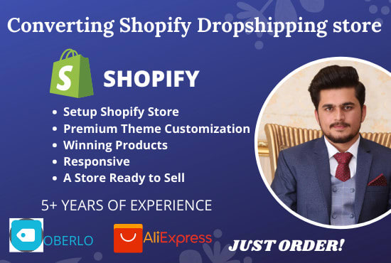 I will create shopify dropshipping store, shopify website with winning products