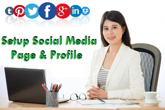 I will create social media page and profile setup