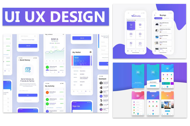 I will create ui ux design for mobile app, website or landing page
