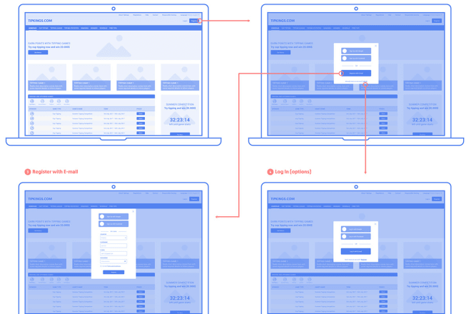 I will create ux ui wireframes for your app or website in 24h