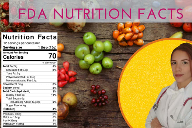 I will create your fda nutrition facts label
