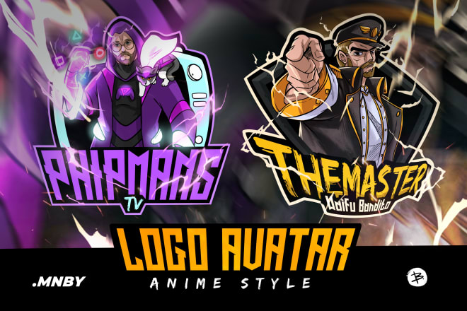 I will create your logo avatar in animestyle
