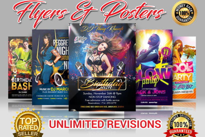 I will custom business event church flyer poster design etc