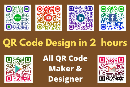 I will custom qr code maker and qr code design service provide