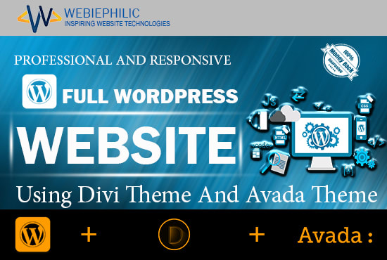 I will customize, design wordpress website with divi or avada theme