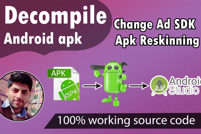 I will decompile android apk and give source code