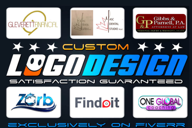 I will deliver 5 creative logo concepts including a 3d design