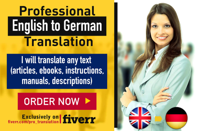 I will deliver a perfect english to german translation in 24h