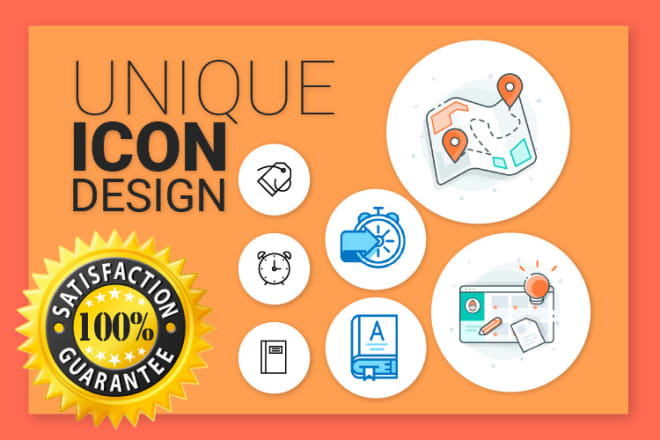 I will design 10 beautiful and unique flat icons