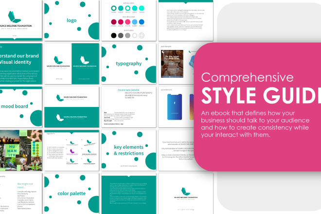 I will design a comprehensive style guide for your business