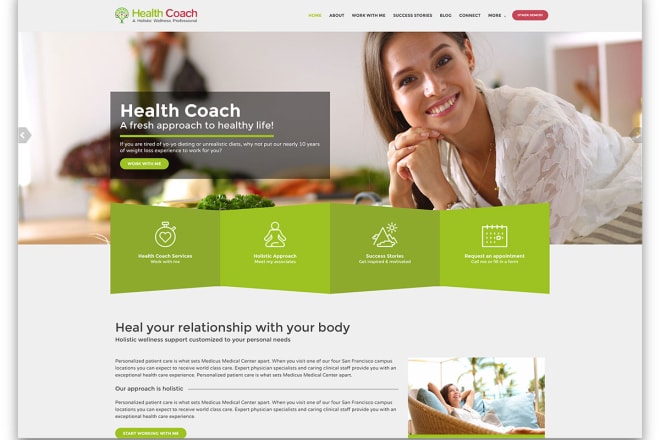 I will design a health care, clinic, doctor, dentist, medical website