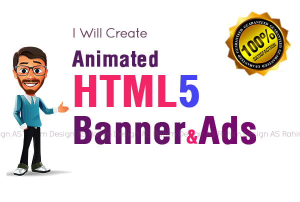 I will design a HTML5 animated banner and ads