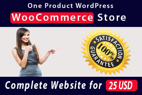 I will design a one product wordpress woocommerce store to sell your product