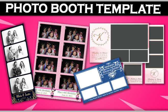 I will design a photo booth template