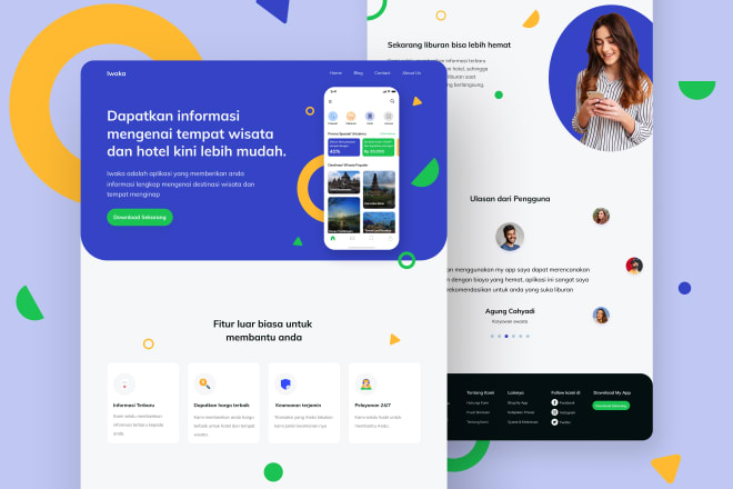 I will design a professional landing page or web design