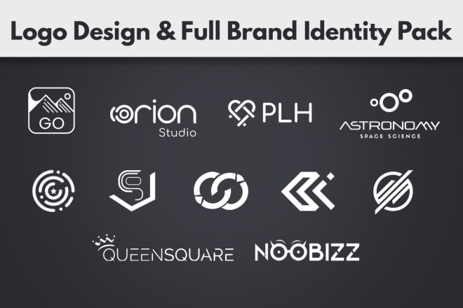 I will design a professional logo with full brand identity
