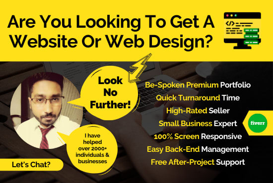I will design a professional wordpress website or web design