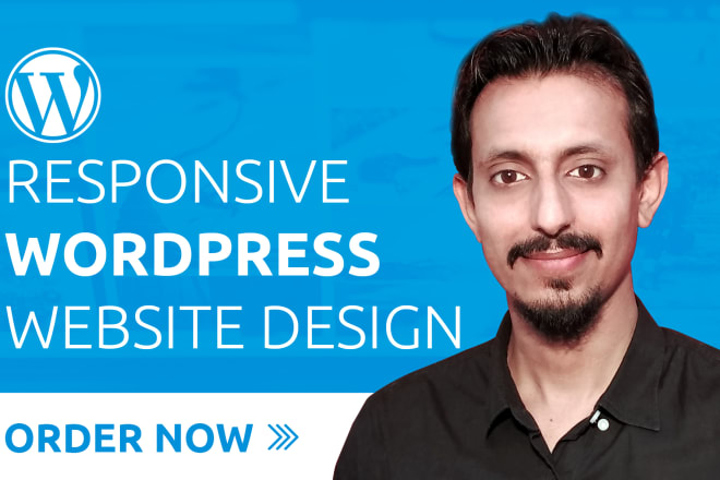 I will design a responsive and professional wordpress website