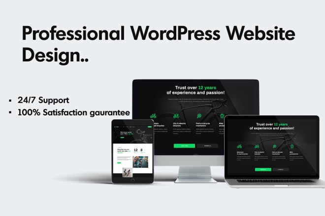 I will design a responsive wordpress website for your business