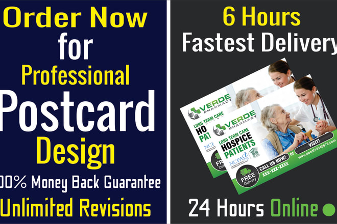 I will design amazing and professional business postcard in 6 hours