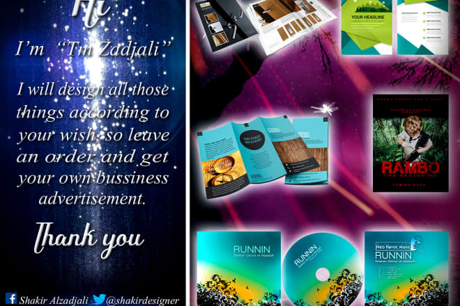 I will design amazing brochure, booklet, magazine, catalog, cd cover, poster