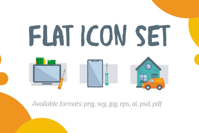 I will design amazing flat vector icons for your website or app