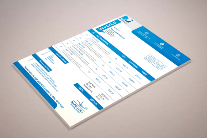 I will design amazing invoice for your business