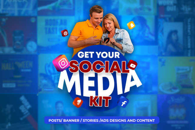 I will design amazing social media kit