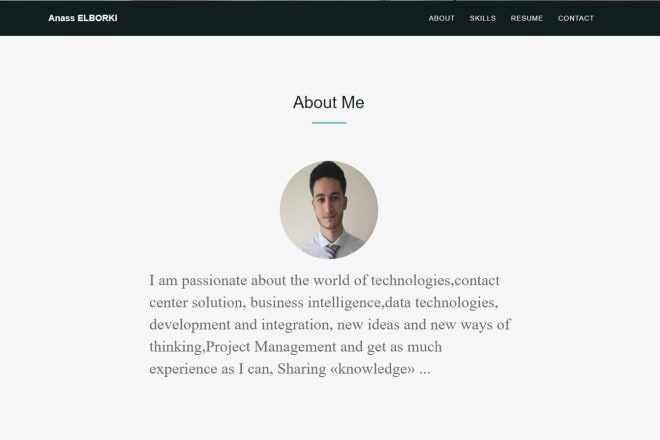 I will design an awesome online CV website according to your needs