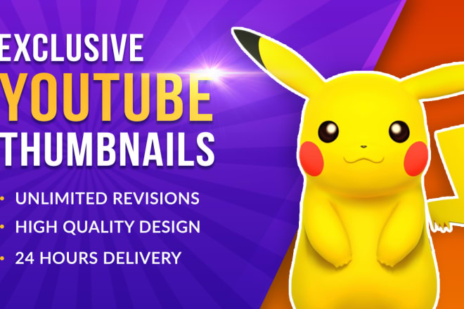 I will design an exclusive youtube thumbnail