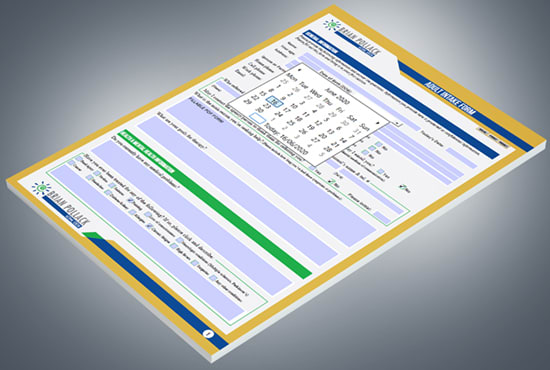 I will design an interactive fillable PDF form