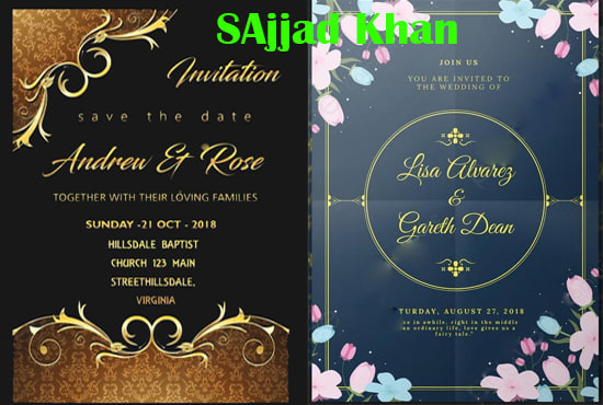 I will design any type of, party, event, business invitation card