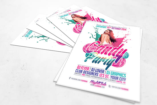 I will design awesome party flyer or party poster