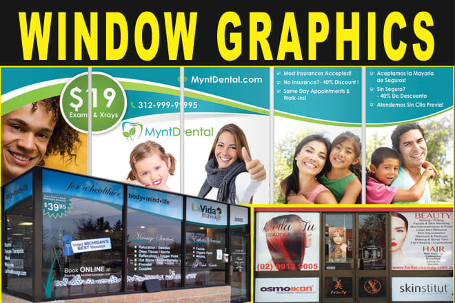 I will design awesome shopfront or storefront window graphics